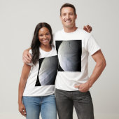De maan van Saturnus Enceladus T-shirt (Unisex)