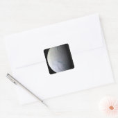 De maan van Saturnus Enceladus Vierkante Sticker (Envelop)