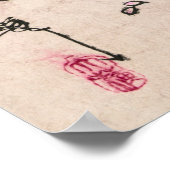 De maan van Shinobugaoka door Yoshitoshi Tsukioka Poster (Hoek)