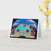 De Maan van Tweeling Kaart (Gele Bloem)