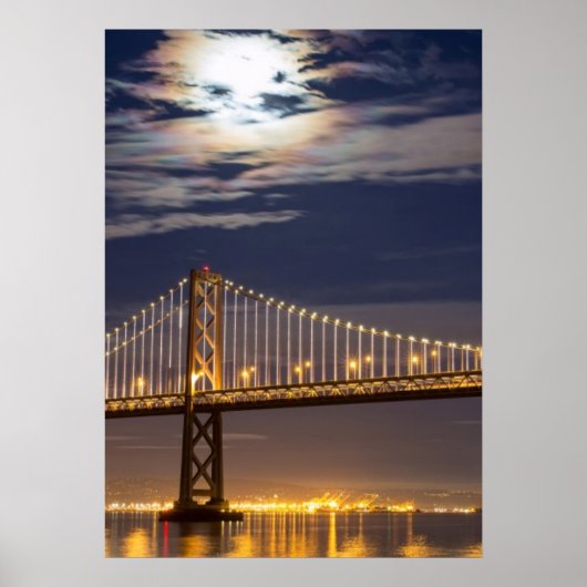De maan vanavond over de Brug Poster (Voorkant)