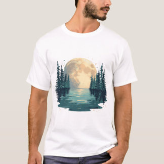 De Maan Viel in het Meer T-shirt