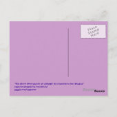 De maan Wond door haar schaduw Briefkaart (Achterkant)