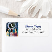 De Maan Zegen Vrouwen Kunstwerk Etiket (Insitu)