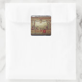 De maand april/het hoogtepunt van Versailles Vierkante Sticker (Tas)