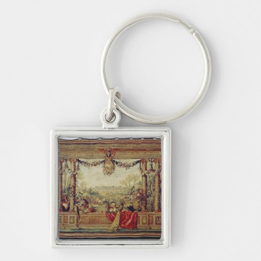 De maand april/het Kateau van Versailles Sleutelhanger (Voorkant)