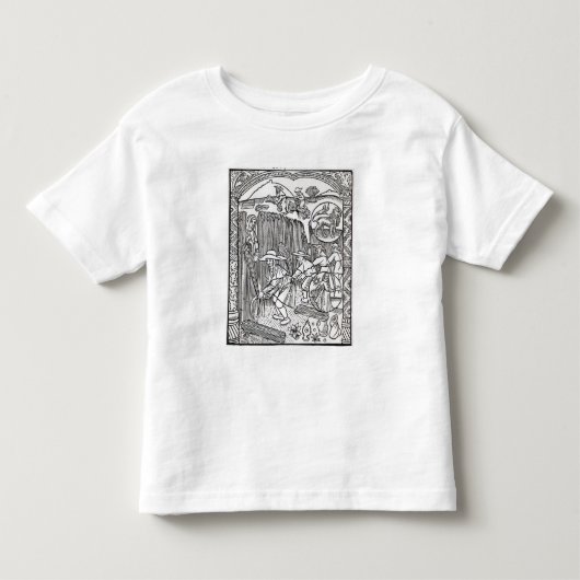 De maand augustus, vanaf de kalender van een herde kinder shirts (Voorkant)