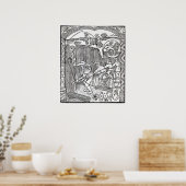De maand augustus, vanaf de kalender van een herde poster (Keuken)