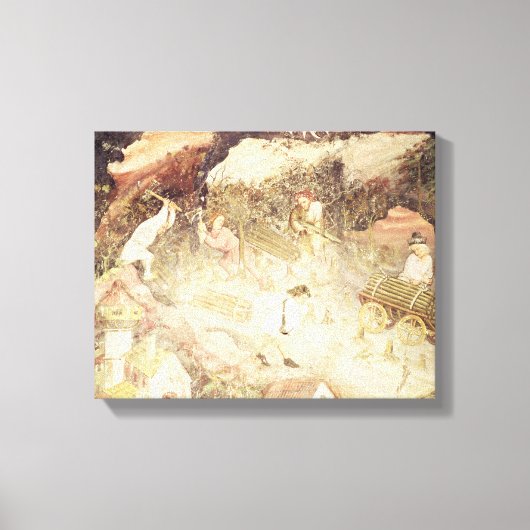 De maand december canvas afdruk (Voorkant)