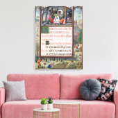 De maand januari canvas afdruk (Insitu (Woonkamer))