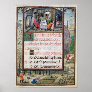 De maand januari poster