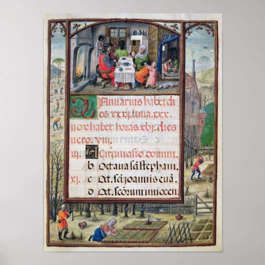 De maand januari poster (Voorkant)