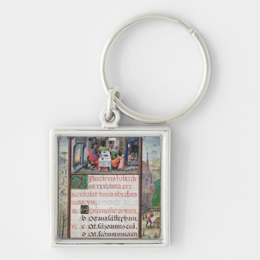 De maand januari sleutelhanger (Voorkant)