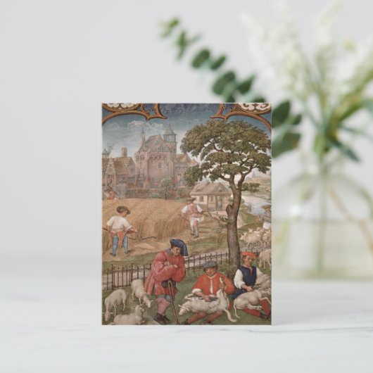 De maand juli briefkaart (Staand voorkant)