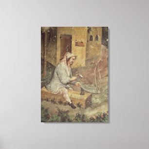 De maand juli canvas afdruk