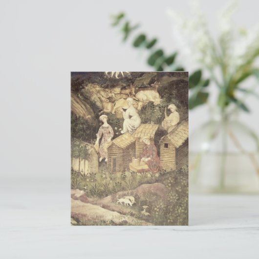 De maand juni briefkaart (Staand voorkant)