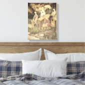 De maand juni canvas afdruk (Insitu (Slaapkamer))