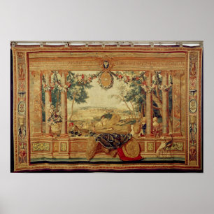 De maand juni/het Kateau van Fontainebleau Poster