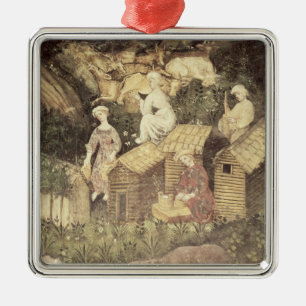 De maand juni metalen ornament