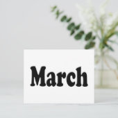 De maand maart Tekst Briefkaart (Staand voorkant)