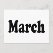 De maand maart Tekst Briefkaart (Voorkant)