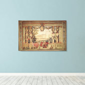 De maand november/het Kateau van Blois Canvas Afdruk (Insitu (Houten vloer))