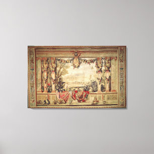 De maand november/het Kateau van Blois Canvas Afdruk