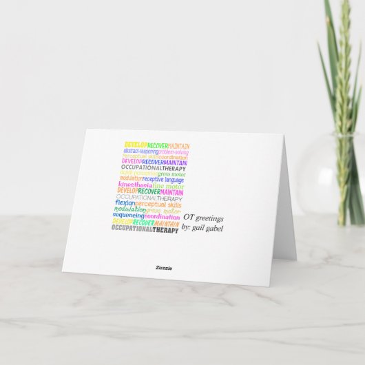 De Maand van de beroepsTherapie Kaart (Achterkant)