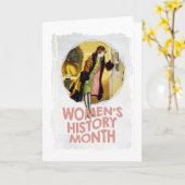 De Maand van de Geschiedenis van vrouwen - de Dag Kaart (Gele Bloem)