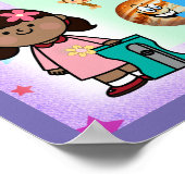 De maanden van het jaar leren Kleurrijk Poster (Hoek)