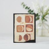 De maanfstanden Galileo 1616 Briefkaart (Staand voorkant)