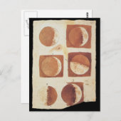 De maanfstanden Galileo 1616 Briefkaart (Voorkant / Achterkant)