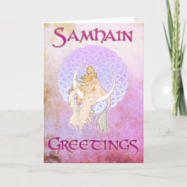 De MaanGodin van de Groeten van Samhain Kaart