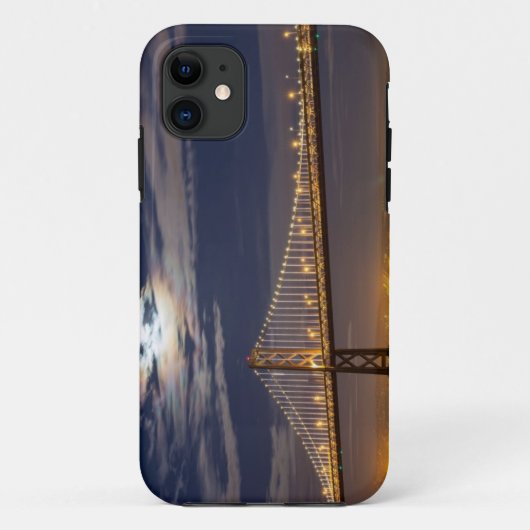 De maanopkomst vanavond boven de Bay Bridge Case-Mate iPhone Case (Achterkant)