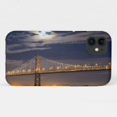 De maanopkomst vanavond boven de Bay Bridge Case-Mate iPhone Case (Achterkant (horizontaal))