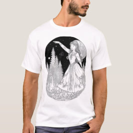 De maanverlichte dans van de Forest Maiden T-shirt