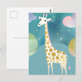 De Maanverlichte Lange-Hals Briefkaart (Voorkant / Achterkant)