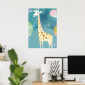De Maanverlichte Lange-Hals Poster (Thuiskantoor)