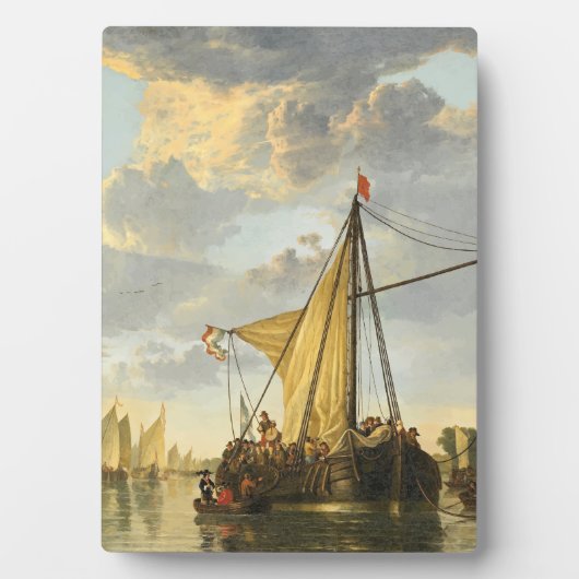 De Maas bij Dordrecht Fotoplaat (voorkant)