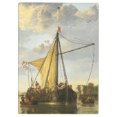 De Maas in Dordrecht Aelbert Cuyp Klembord (Achterkant)