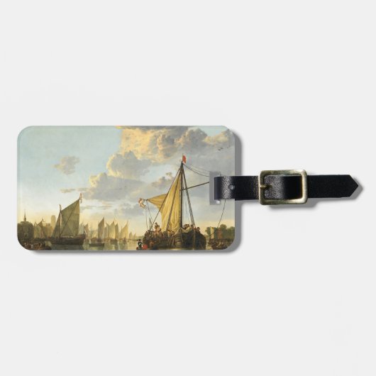 De Maas in Dordrecht Bagagelabel (Voorkant horizontaal)