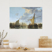 De Maas in Dordrecht door Aelbert Cuyp Poster (Keuken)