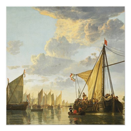 De Maas in het Poster Dordrecht Aelbert Cuyp (Voorkant)