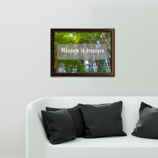 De maatregel is een Inspirerend poster van de scha