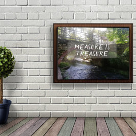 De maatregel is het poster van de schatkistproverb