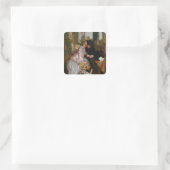 De maatregel voor de bruiloft, 1855 vierkante sticker (Tas)