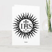 De maatschappij het Logo van van Jesus (Jezuïeten) Kaart (Achterkant)