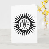 De maatschappij het Logo van van Jesus (Jezuïeten) Kaart (Gele Bloem)