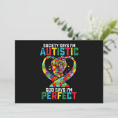 De maatschappij zegt dat ik Autistic God zegt dat Kaart (Staand voorkant)