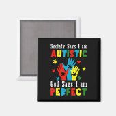 De maatschappij zegt dat ik Autistisch ben... zegt Magneet (Voorkant / Achterkant)